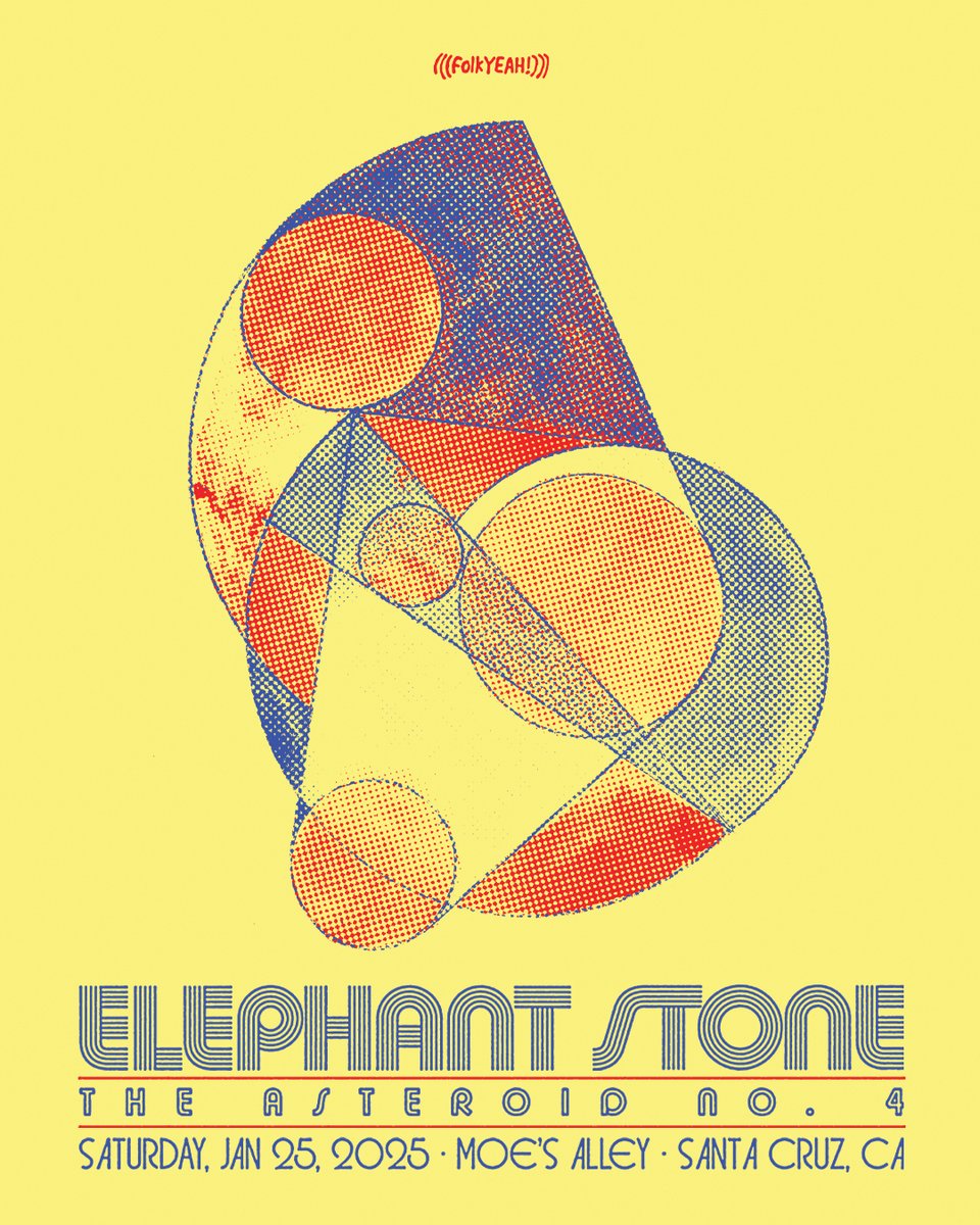 Elephant Stone's tour with The Asteroid No.4 kicks off next week, and makes a stop at Moe's Alley in Santa Cruz on Saturday, January 25. 🌊 Don't miss it: folkYEAH.com
