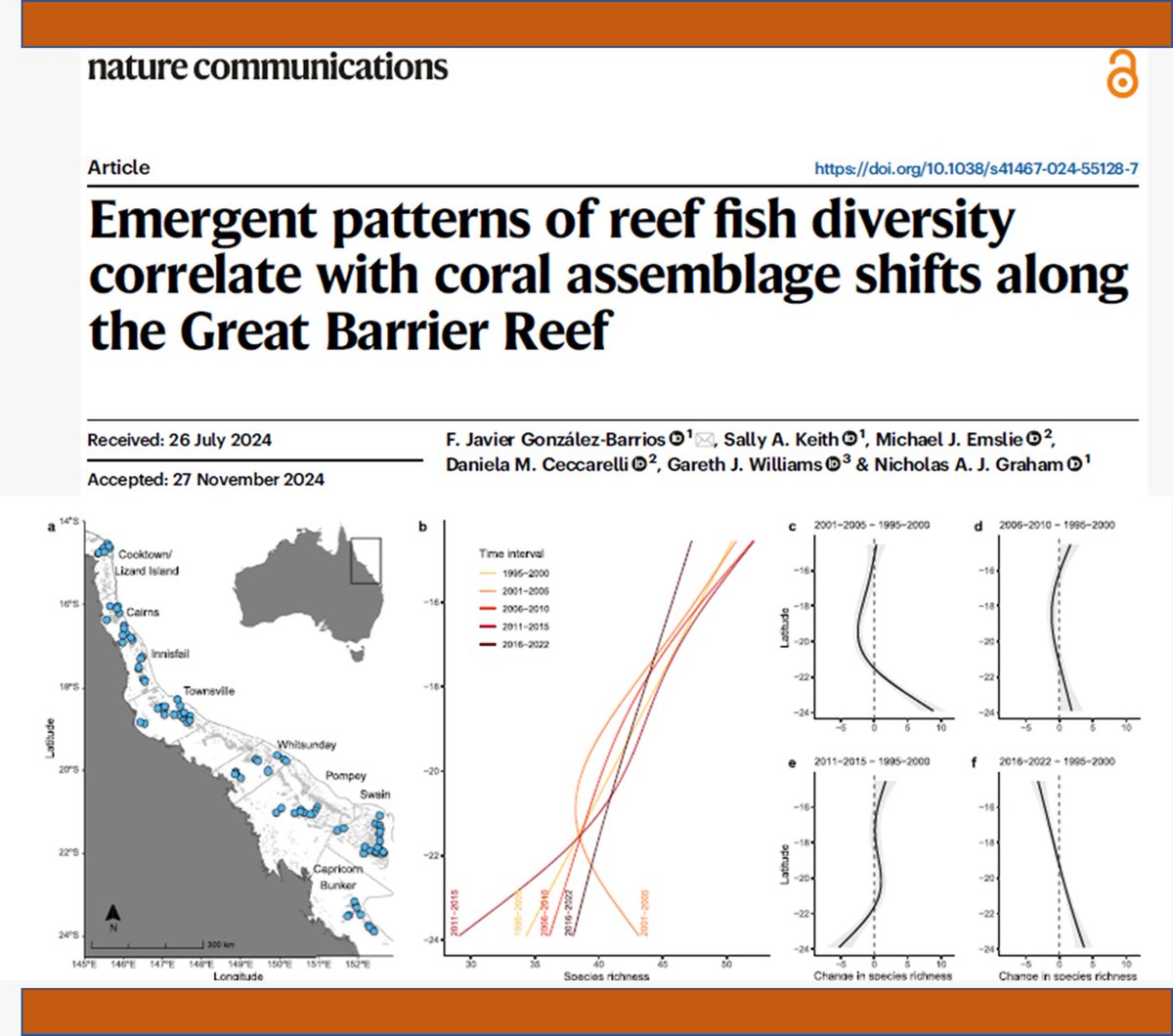 Sociedad Mexicana de Arrecifes Coralinos (@somac_reef) on Twitter photo 🚨 New paper alert 🚨
Un equipo internacional liderado por <a href="/ReefJav/">Javier González</a> miembro SOMAC y estudiante de <a href="/LancasterUni/">Lancaster University</a> revela que desde la década los 90´s, las comunidades de 🐠 han disminuido y su composición ha cambiado sustancialmente debido a las crecientes presiones ambientales. 🚨 New paper alert 🚨
Un equipo internacional liderado por <a href="/ReefJav/">Javier González</a> miembro SOMAC y estudiante de <a href="/LancasterUni/">Lancaster University</a> revela que desde la década los 90´s, las comunidades de 🐠 han disminuido y su composición ha cambiado sustancialmente debido a las crecientes presiones ambientales.