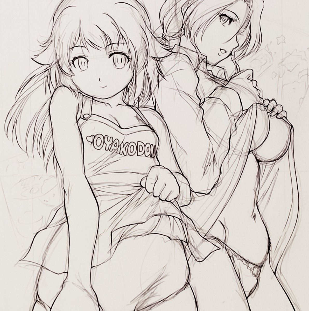 2週間以上喉引っ張られるとは思わなかった
予定が狂いまくりだけどなんとか進行
パケ絵線画もほぼ完成 