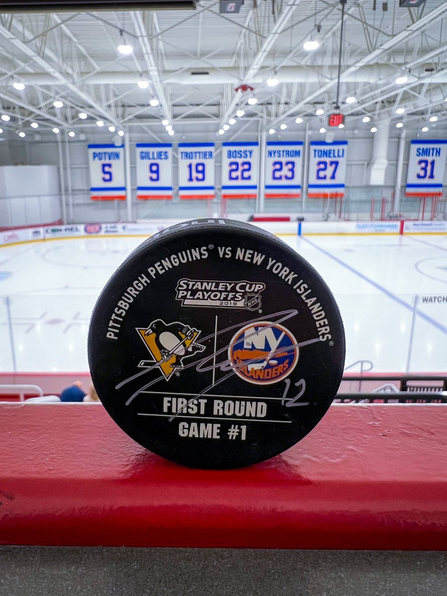 AS_Campbell's tweet photo. @brendanmburke I need to got your signature on this puck too! That was one of the best games I’ve ever been to! https://t.co/qJHbXPvZTf
