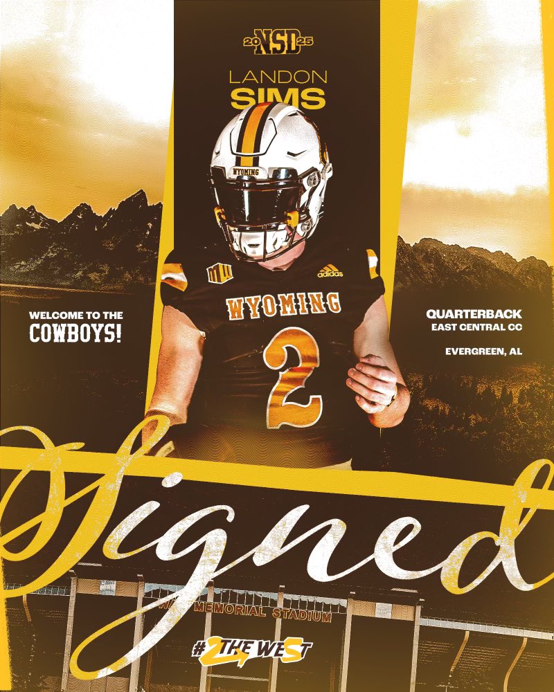 Athletic.
Strong Arm.
High Football IQ

✍️

#2THEWE5T •  #NSD25