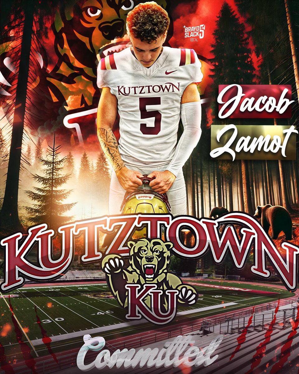 100% Committed!!! #BearsEat #AGTG
<a href="/KUBearsFootball/">Kutztown Football 🐻</a> <a href="/KUHC_Clements/">Jim Clements</a> <a href="/CoachQuarterman/">Marcel Quarterman</a>