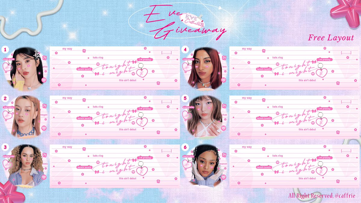 Hi, a help repost would be appreciated! 🫧🎀

Aku ada 6 FREE LAYOUT All member Katseye yang udah di jajanin sama kakak cantik <a href="/butcerfly/">.@ STARDUST JUAL CANVA CAPCUT NETFLIX PRIME VIDIO</a> dan bisa kamu claim by dm hari ini jam 19.00 WIB. <3

syarat nya, bisa check tnc dibawah ya. 🎀🤍

#zonauang #zonaba