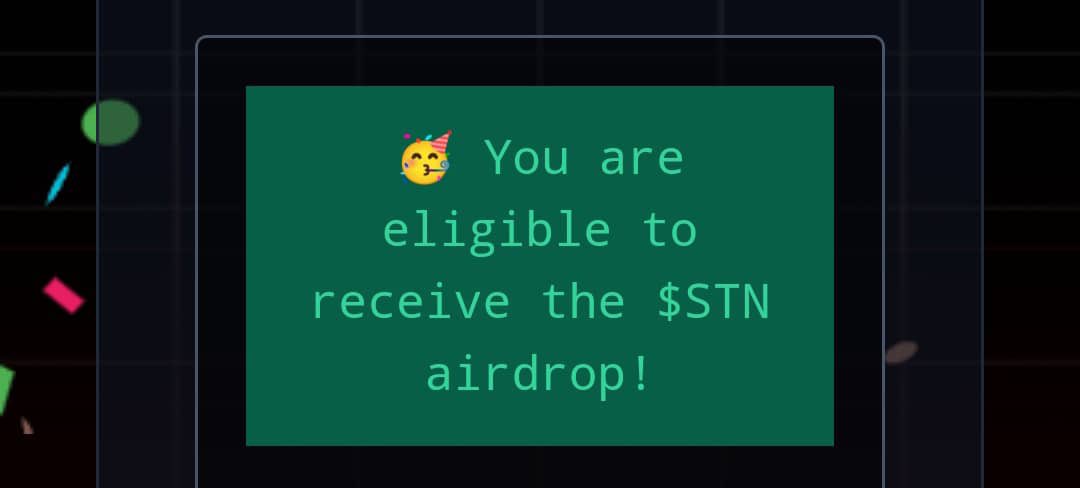 adaora_crypto's tweet photo. Did You stake $DYM?? 
You should be eligible for $STN airdrop 🥩🪂

📍check here  https://t.co/32NCbzwwaU

✍️ Copy your address and paste to check 

📍Total supply seems to be 10million 
100% unlocked at TGE https://t.co/oEYOWlYHCi