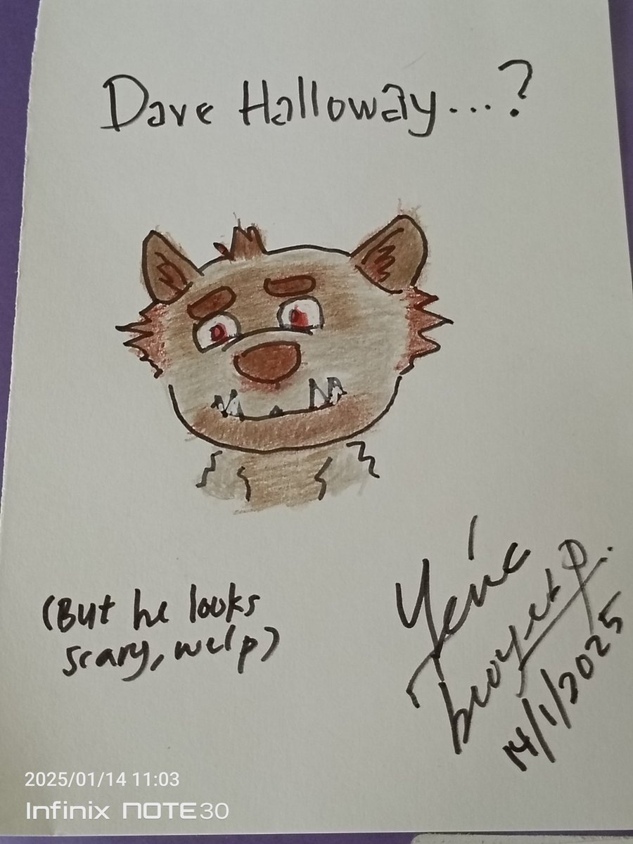 AndyAwoo_Arts's tweet photo. My first art in 2025 !
Dave Halloway from Password VN.
Cause I love yeens !

150gsm off-white drawing paper A5 size
Derwent Coloursoft C610 Dark Terracotta
Derwent Artist 5500 Vandyke Brown
Derwent Artist 7000 French Grey
Black fineliner
White marker

FA : https://t.co/JOuQLwsO4t https://t.co/1u4UaRcMQo