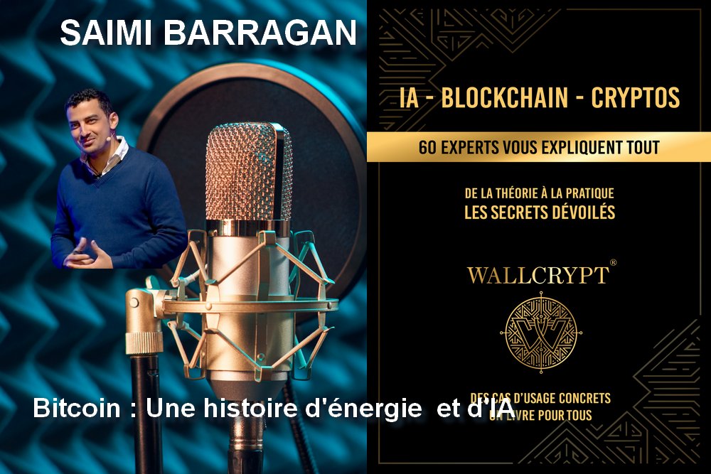 WallCrypt's tweet image. wallcrypt.co
🙏 Saimi Barragan "Bitcoin : une histoire d'énergie et d'IA" à lire dans le TOME 2 du livre WallCrypt Découvrez le livre sur  ou Amazon : lnkd.in/dGpUq2_q

Ecoutez le fondateur de @StartminingFR  parler de minage, d'IA...…