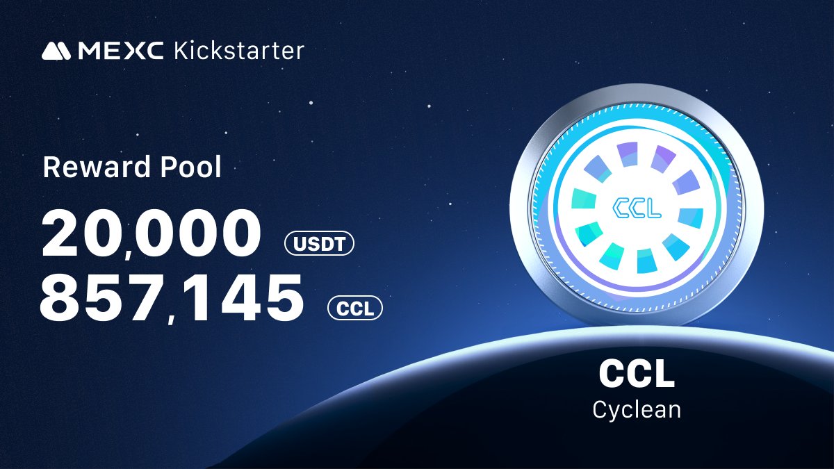 MEXC's tweet photo. .@CycleanPlatform, a blockchain-based platform focused on promoting eco-friendly energy solutions and electric vehicles, is coming to #MEXCKickstarter 🚀

🗳Vote with $MX to share massive airdrops
📈 $CCL/USDT Trading: 2025-01-15 11:00 (UTC)

Details: https://t.co/9qupULff9j https://t.co/xBs4BmAemZ