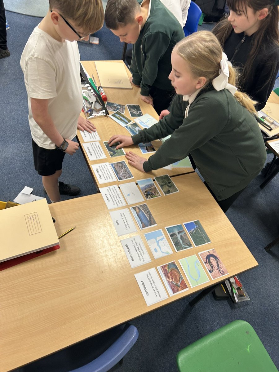 Yesterday, we learned about the features of a river and matched their definitions up to some satellite images. 🌎 #TheGatesGeography