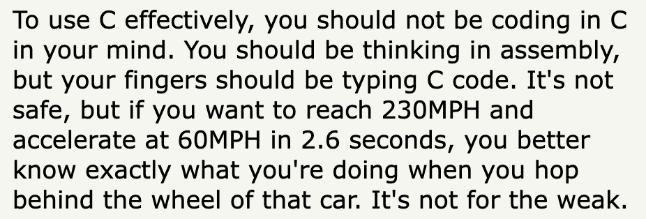 lauriewired's tweet photo. one of my favorite HN comments

"ah yes, just *become* the compiler" https://t.co/U73USUAXub