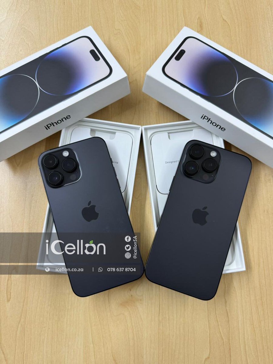 iCellonSA's tweet image. iPhone 14 Pro Max 128GB on SALE for only R14799
WhatsApp us at wa.me/27786378704 or visit our online shop at icellon.co.za
—————————————————
#Preowned #iphone14promax