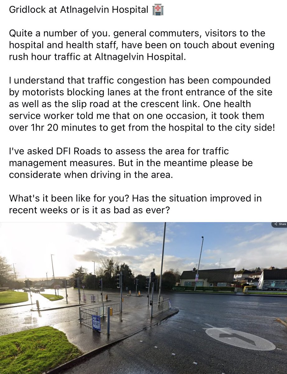 NWSharingZone's tweet image. Local representatives need to encourage public transport options for those working and visiting @WesterHSCTrust as well as more greenways @SustransNI @CEOTranslink_NI #lesscars will solve the problem #derry #londonderry #altnagelvin #northwest #westerntrust #carshare #parkandride