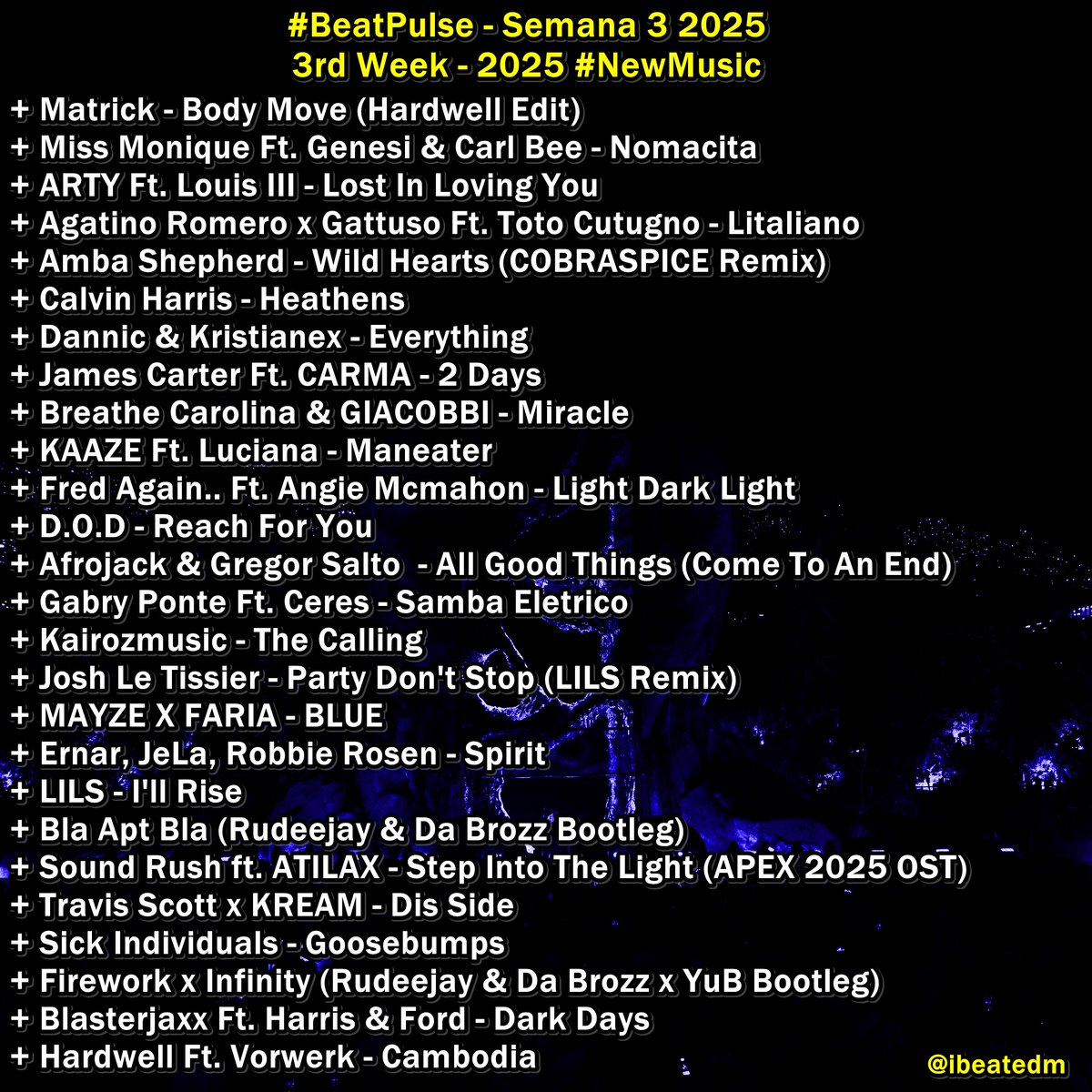 #BeatPulse - Semana 3 de 2025 // Week #3 of 2025 /// Favorite song? #NewMusic 🙌#ElectronicMusic #DanceMusic #EDM #Dance /// Your donations &amp; support is appreciated -&gt; acortar.link/ZMpeZ9