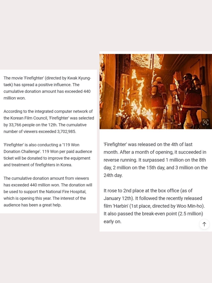 mooon_struck's tweet photo. Movie 'Firefighters', driving in reverse, doing good deeds… donating 440 million to fire hospital .
News 📎: https://t.co/n8IJLX9iyA
#Firefighters #소방관 #곽경택
#Joowon #zuwon #주원 #문준원 #moonjunwon
#이유영 #이준혁 #유재명 https://t.co/ZFH1HviVFY