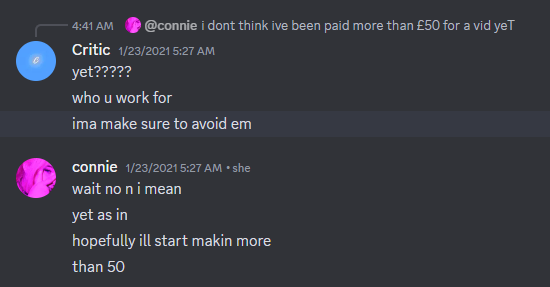 ALSOOOOO I SHOULD MENTION: CONNIE NEVER EDITED A FULL VIDEO FOR TOMMY!!!!!! WHY HE IMPLIED THAT, I DONT KNOWWW THEY WEREN'T EVEN TALKING AB HIM THEREEE IM LOSING MY MINDDDD