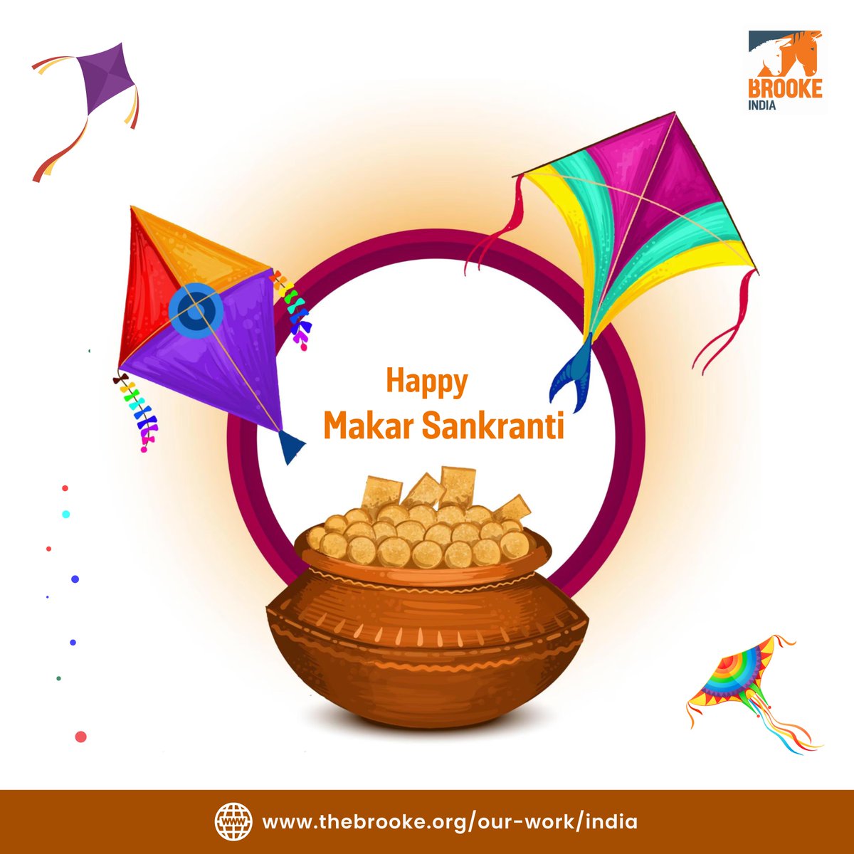 Brooke India Parivar wishes everyone a joyous and prosperous Makar Sankranti! 🪁 May this festive season bring happiness, health, and success to all.