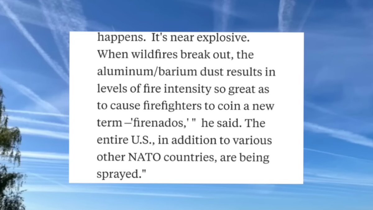 TomJasonElliott's tweet image. “Millions of tons of #Aluminum and #Barium are being sprayed almost daily across the U.S.” - Mills, former Naval Officer and UCLA Grad. 

#Thermite is a pyrotechnic composition usually consisting of metal powder and a metal oxide. 

🧐🤢🤮

Via Static in the Attic on YT