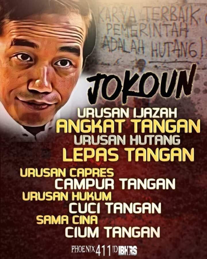 Satu kalimat buat IKN 
Me = MUBAZIR DAN ZALIM KEPADA NKRI DAN WNI.

#GantungJokowiLuhut

#GantungJokowiLuhut