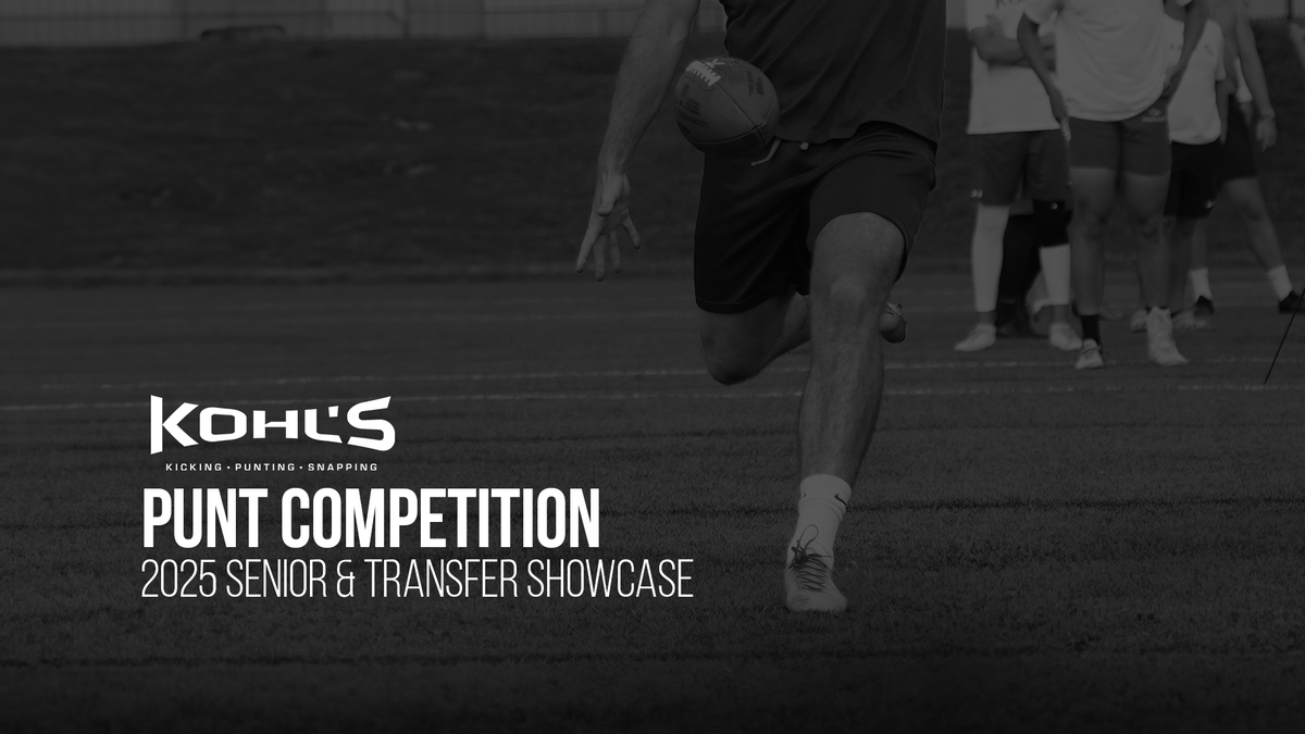 KohlsKicking's tweet photo. 🔴 Live Now

UP NEXT: Punt Competition

On a windy day with a snow-cleared field in Texas, top qualifying Transfer Portal and Senior punters still stepped up!

➡️ WATCH NOW: https://t.co/L2D91AyT5t https://t.co/qOGweXuGYL
