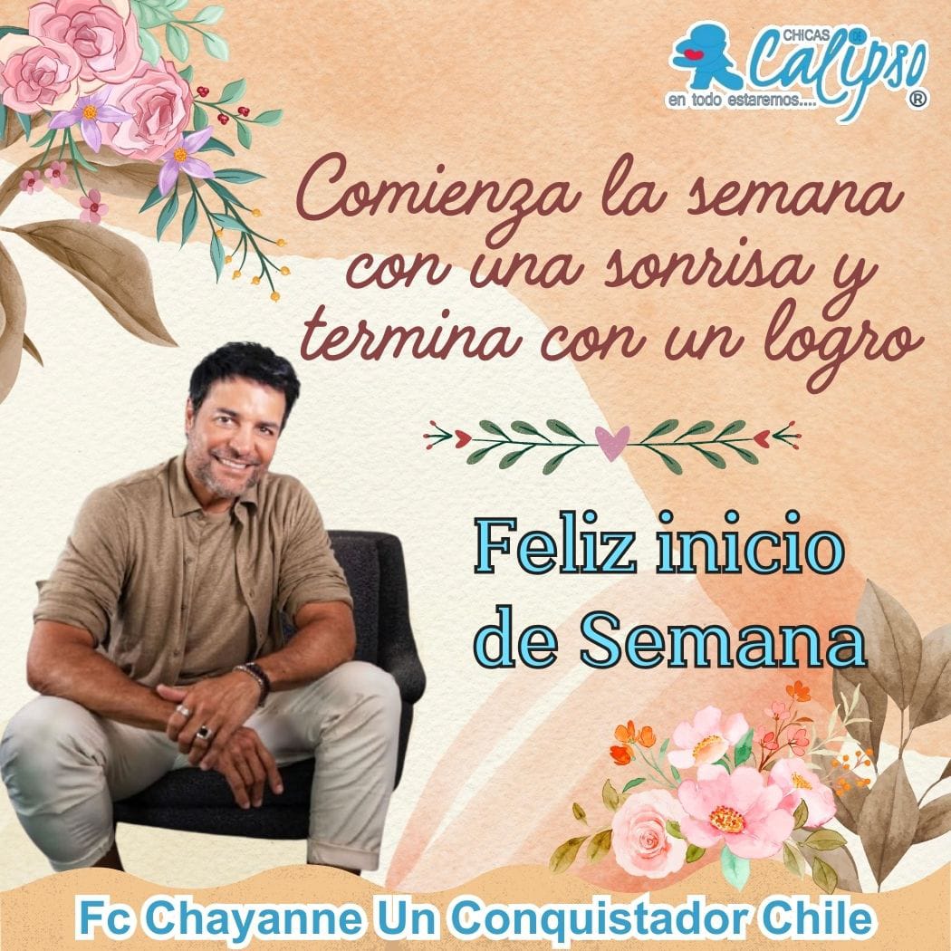 Hola querido <a href="/patosotomayor/">p sotomayorg</a> espero que tengas una excelente semana, cariños de las <a href="/CHICASDECALIPSO/">Fans Club Chicas de Calipso 🇨🇱</a>