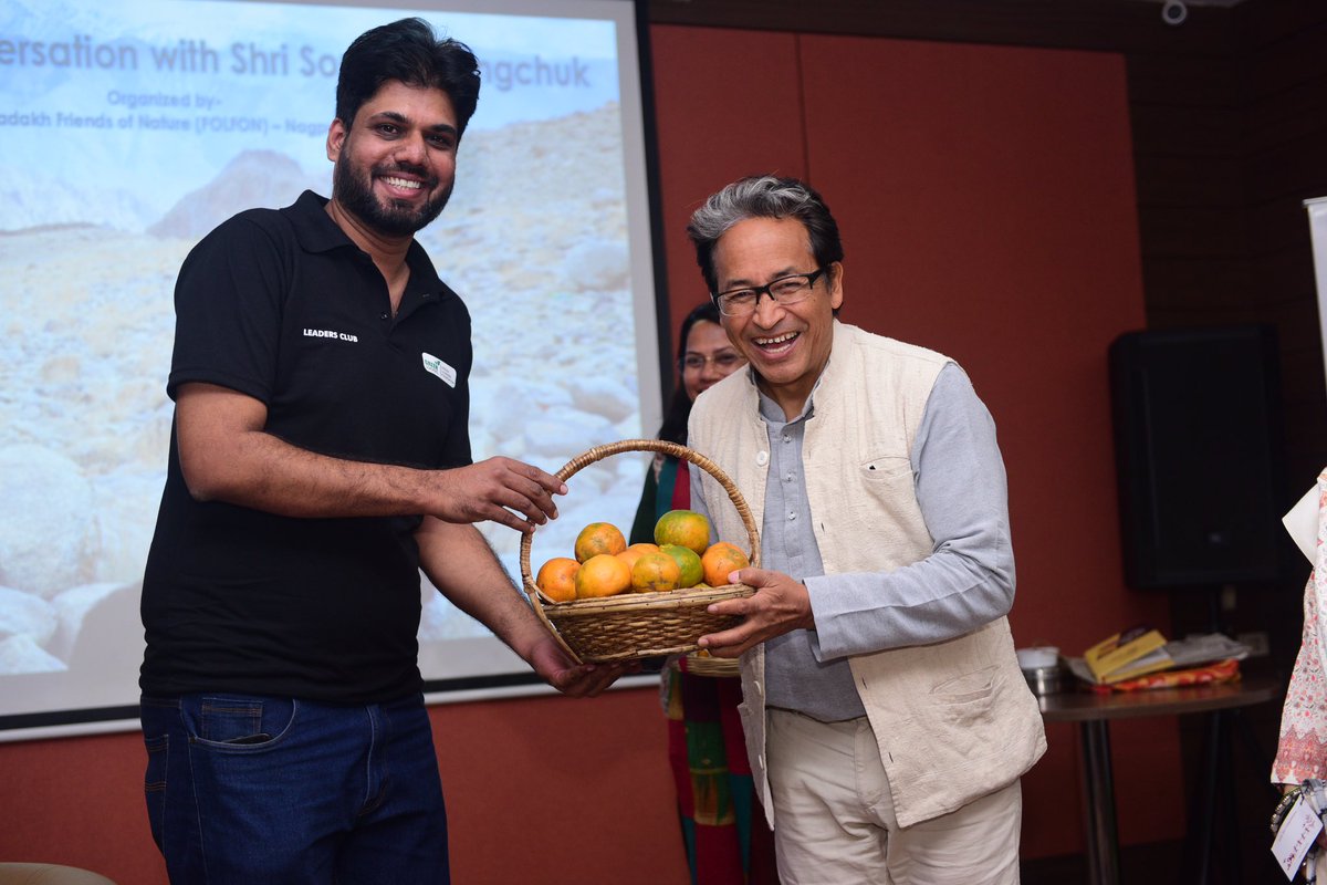 kunalmourya01's tweet photo. A Cherished Experience with @Wangchuk66 sir

On 12th January, Nagpur was blessed with an inspiring session by the visionary innovator, environmentalist, and educationist, Shri Sonam Wangchuk Ji, the real-life hero behind Phunsukh Wangdu from 3 Idiots. https://t.co/Ul4GzQSq65