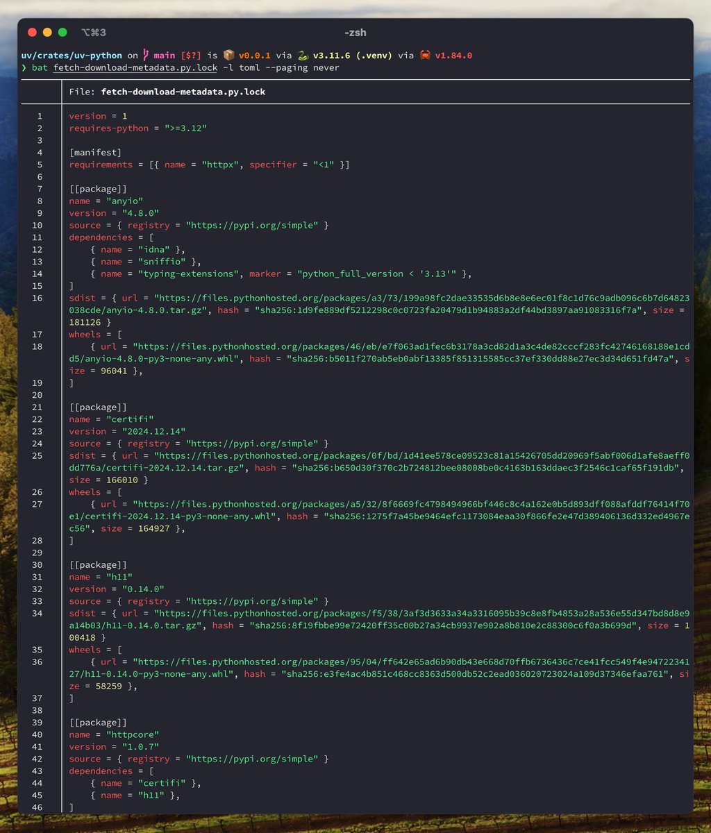 uv now supports lockfiles for standalone scripts.

`uv lock --script` will generate a lockfile for a PEP 723 script, which we'll respect in `uv run`.