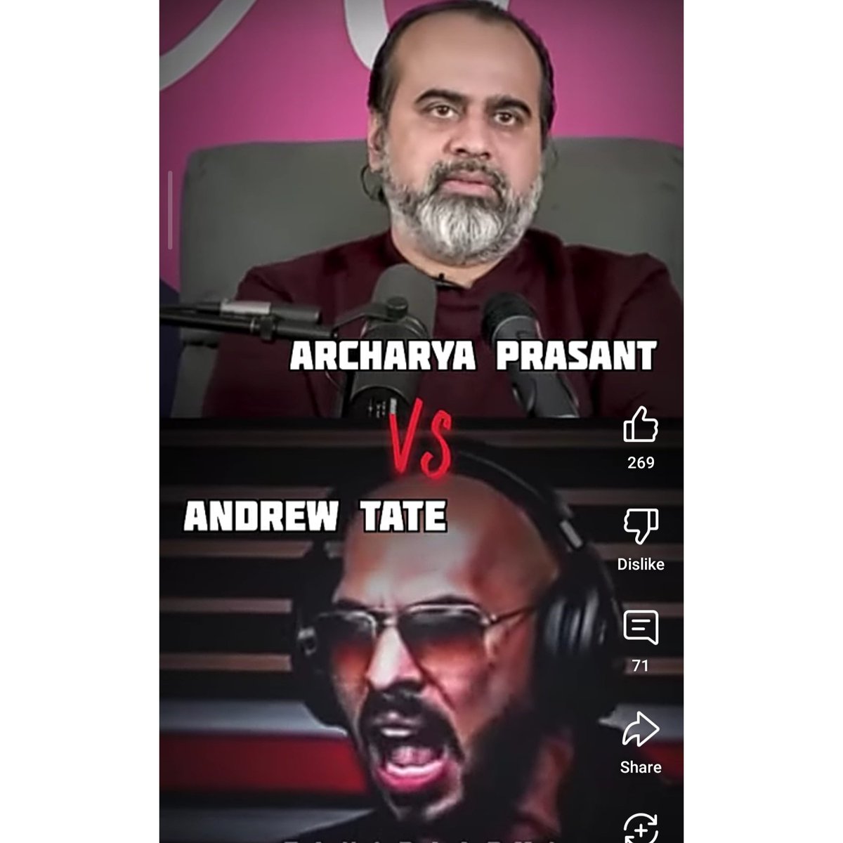 If you are a man and you get a chance to be one day with Acharya Prashant or Andrew Tate, whom will you choose? And why?

With whom will you feel free, liberated and with whom you can open up? With whom you will be fearful or apprehensive?

The philosophical question is, in