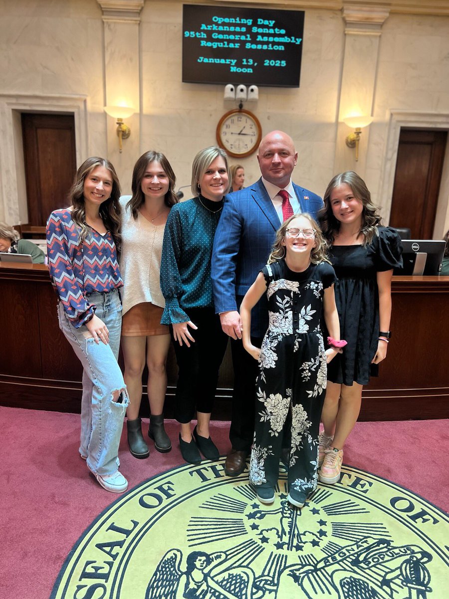 It is truly an honor to be sworn in today for my second term to represent the people of District 6 for the 95th General Assembly. I will continue to be the conservative voice for you in the State Senate. #arpx #arleg