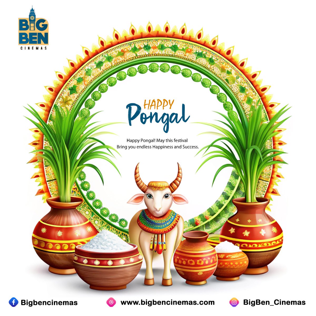 🌾🪁 Happy Sankranti! 🌞🎉
Wishing you a joyous and prosperous harvest festival. May your life be filled with light, happiness, and endless celebrations!

#HappySankranti
#BigBenCinemas
#FestiveVibes

#Yashrangineni || #BigBenCinemas