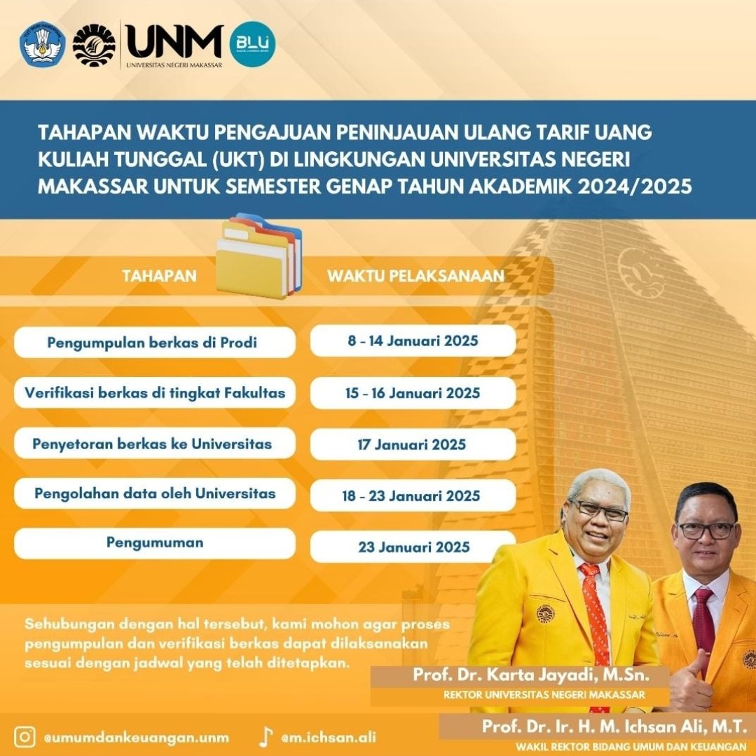 JPTEUNM's tweet photo. Tahapan pengajuan UKT https://t.co/tjHyg58BnS