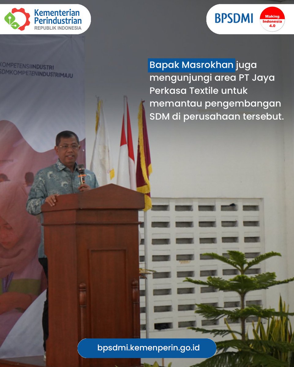 Halo Sobat Industri!

Untuk meningkatkan kompetensi SDM di bidang tekstil, Kemenperin telah menyelenggarakan berbagai pelatihan di program Diklat 3 in 1. Tahun 2025 ini, pelatihan dibuka dengan Diklat 3 in 1 Operator Sewing Junior yang berlokasi di PT Jaya Perkasa Textile.