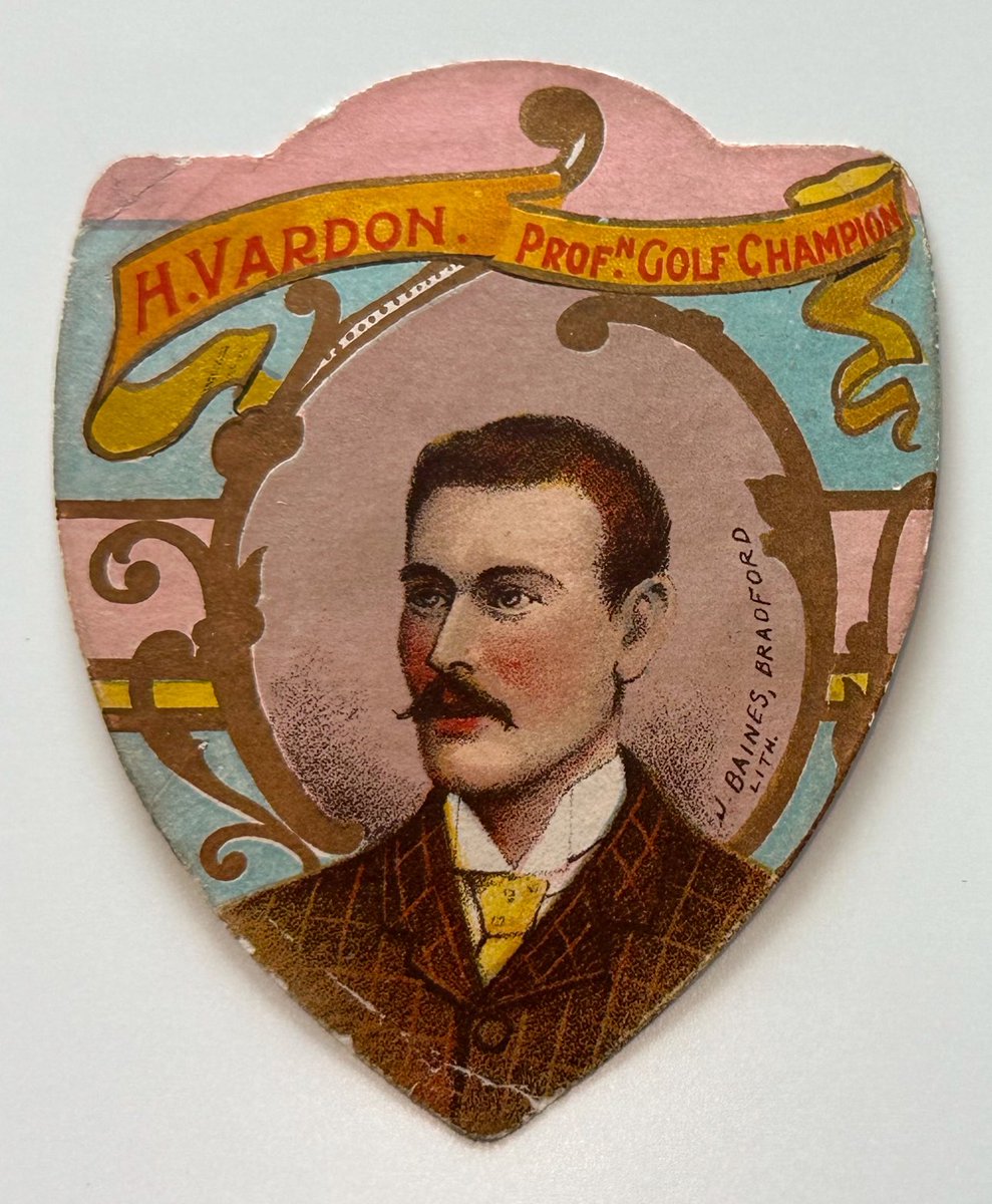 🚨PERSONAL GOLF NEWS🚨

I am proud to share the latest acquisition to my golf collection:

Harry Vardon’s 1897 Baines portrait card. 

This is the rarest golf rookie card on earth… ZERO COPIES have ever been graded.

Likely the ONLY copy in existence.

The story:🧵