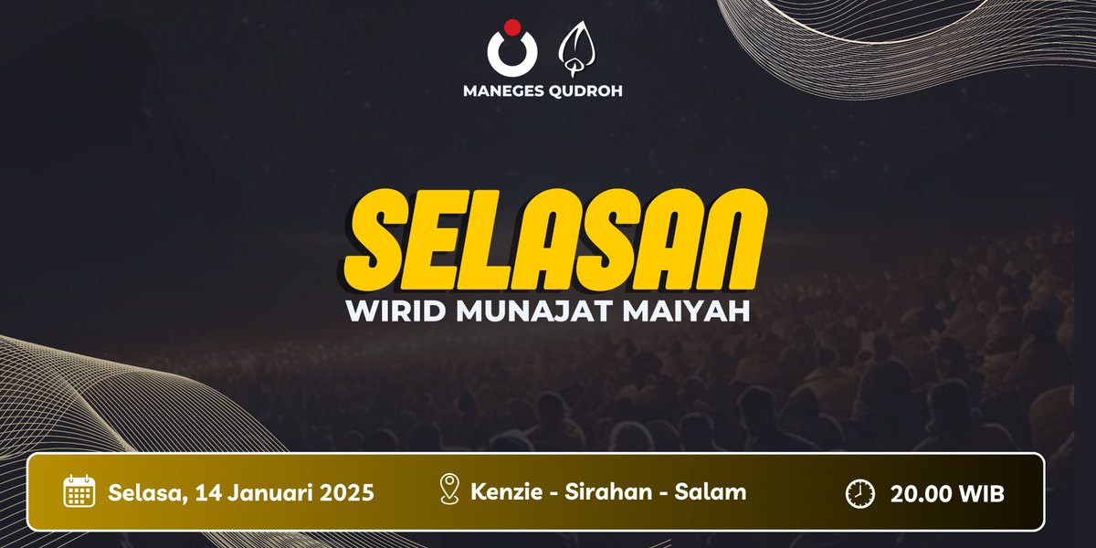 MQudroh's tweet photo. Nanti malam, mari melingkar kembali, di Rumah Kenzie, Dusun Sirahan, Desa Sirahan, Kec. Salam, Kab. Magelang.

#selasan #manegesqudroh #maiyah https://t.co/wQas5a84em