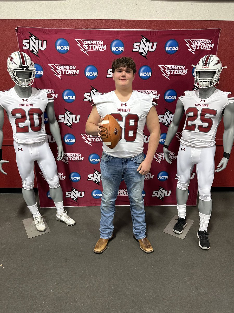 Brayden Reynolds (@braydenr68) on Twitter photo #AGTG After a great visit and conversation with <a href="/Datcoachwest/">Datcoachwest</a> I’m blessed to have received an offer from Southern Nazarene University!!
<a href="/CoachHada/">Dustin Hada</a> <a href="/N_Lamar_Ftball/">North Lamar Football</a> <a href="/joshjohnson_44/">Joshua Johnson</a> #AGTG After a great visit and conversation with <a href="/Datcoachwest/">Datcoachwest</a> I’m blessed to have received an offer from Southern Nazarene University!!
<a href="/CoachHada/">Dustin Hada</a> <a href="/N_Lamar_Ftball/">North Lamar Football</a> <a href="/joshjohnson_44/">Joshua Johnson</a>