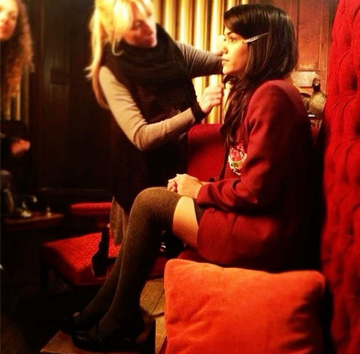 SibunaHouse_'s tweet photo. Tasie Lawrence getting ready for season 3 promotion pictures https://t.co/RqQIPPtqTA