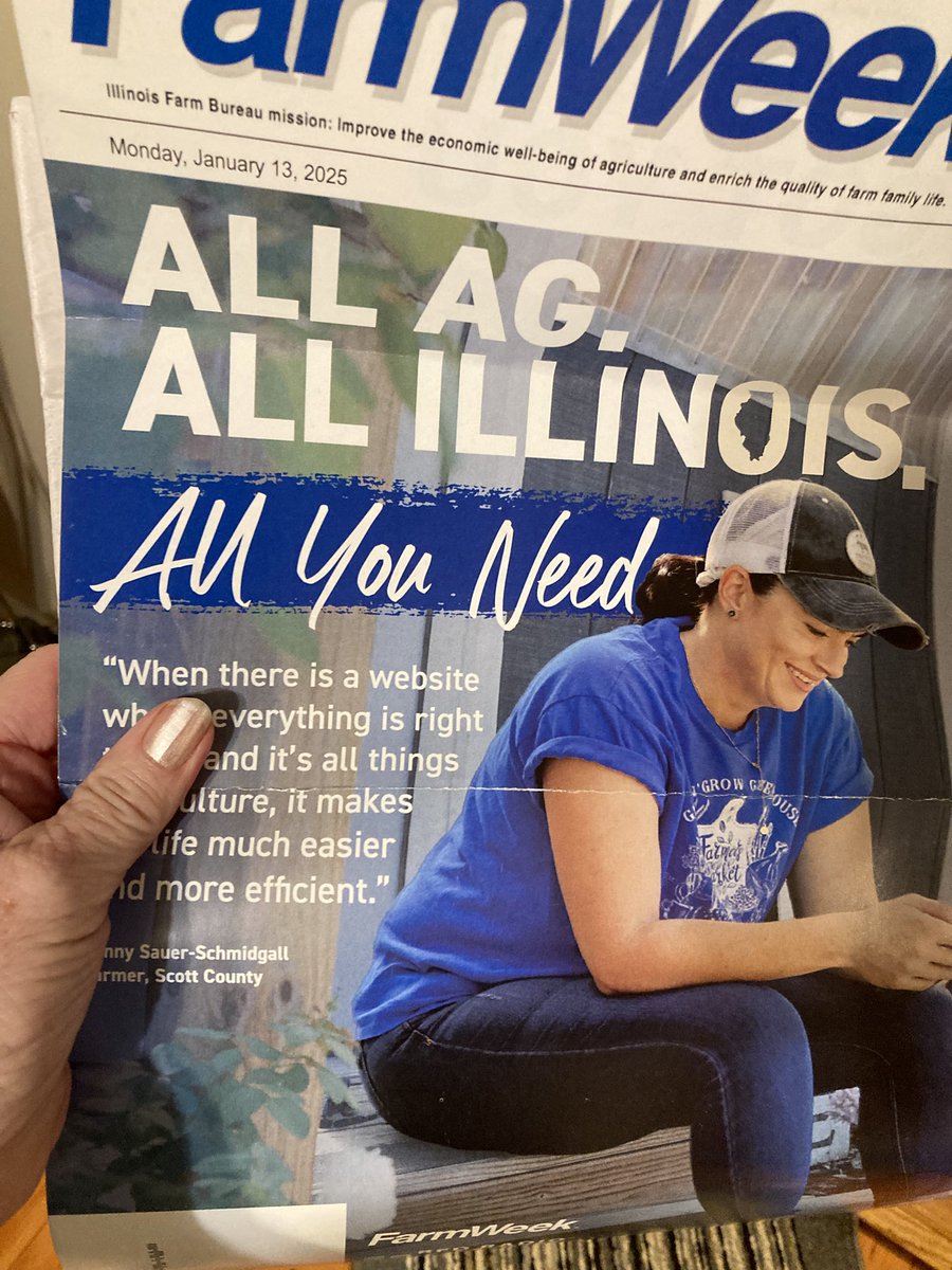 Look what I found in my mail. A familiar face <a href="/TheWittyFarmer/">Jenny Sauer-Schmidgall</a> . Way to go!