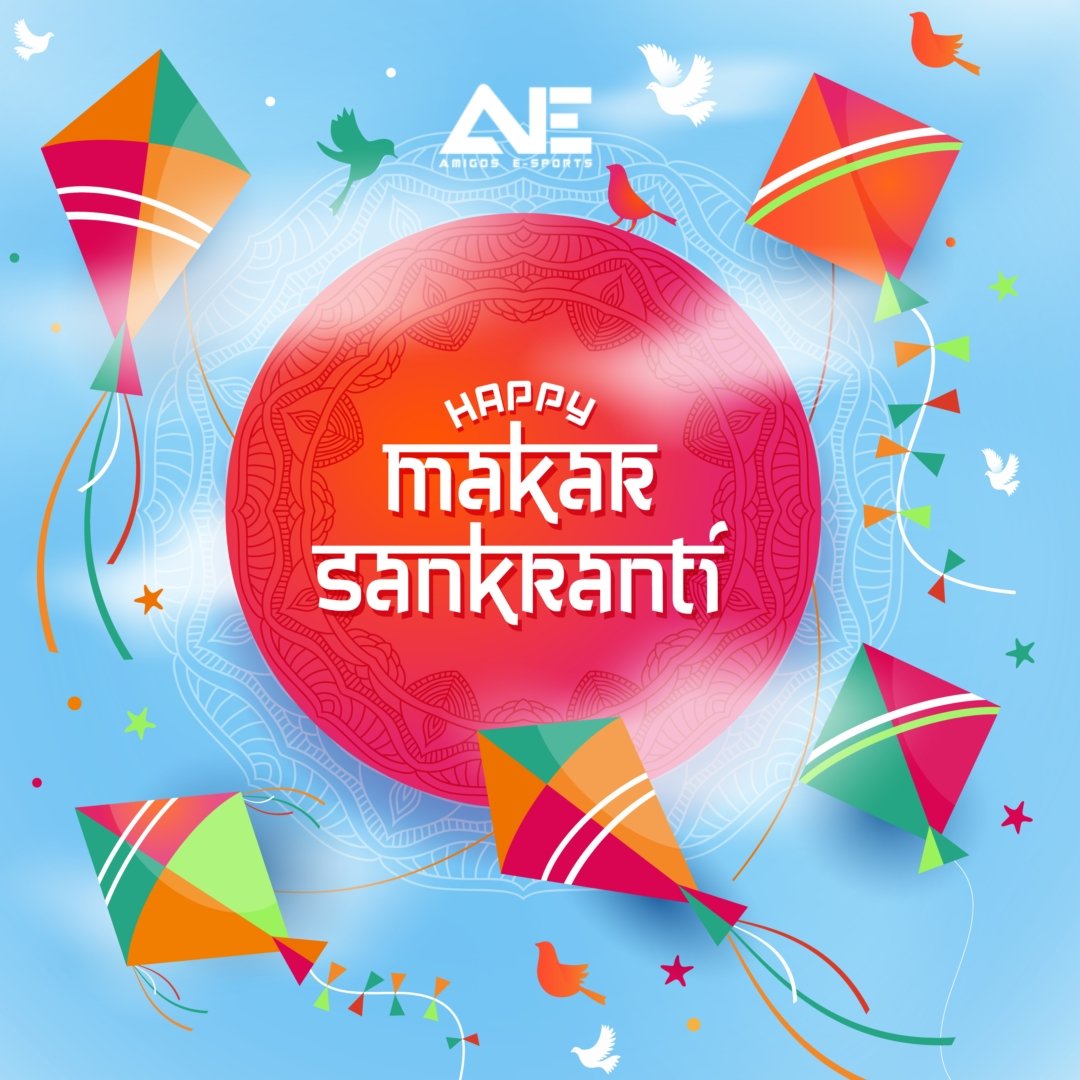May this Makar Sankranti bring warmth, happiness, and success into your lives! 🌞 Let's soar high like kites and celebrate together. Wishing you a festival full of joy and prosperity! 🪁💛
#AmigosEsports wishes you all a Happy Makar Sankranti!
#HappyMakarSankranti #FestivalVibes