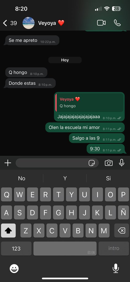 “Que hongo”, me pone mi madre