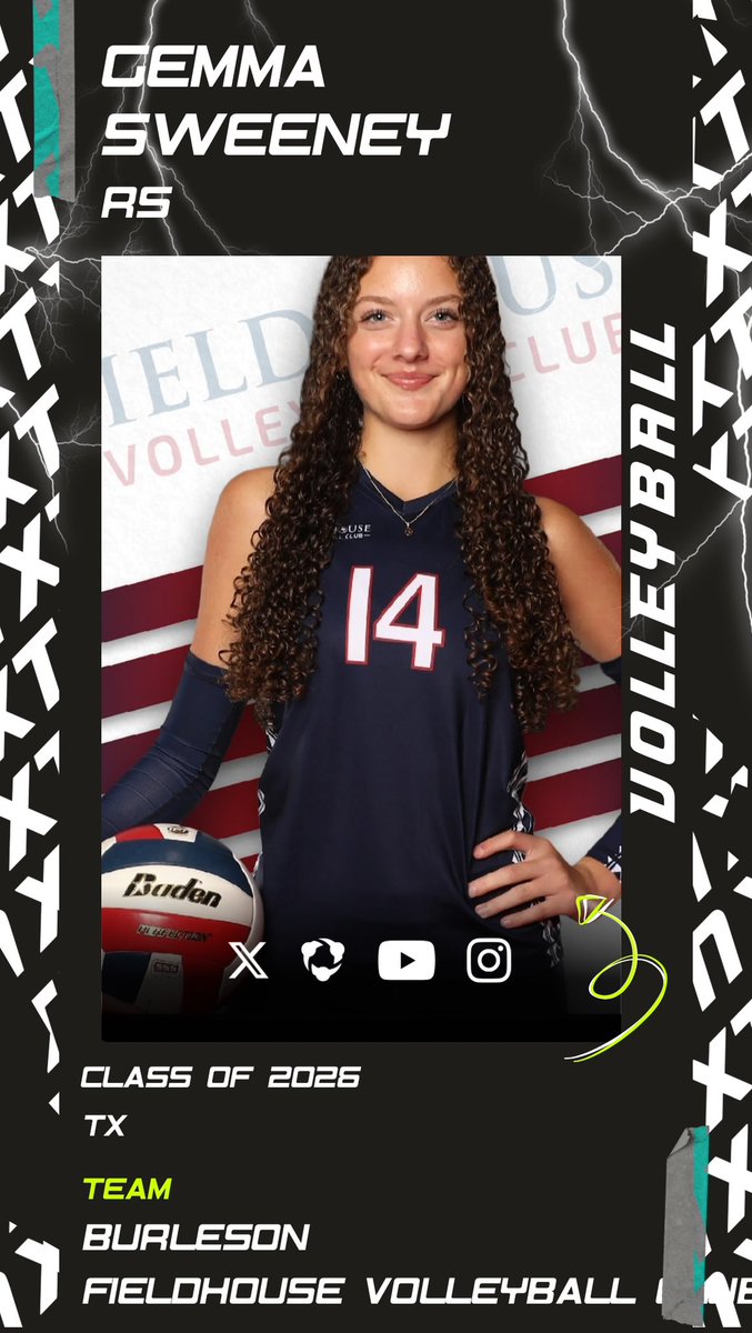 nxt1sports's tweet photo. Thrilled to welcome @GemmaSweeney08 🏐🔥 to NXT1!
View her NXT1 prospect profile⬇️
https://t.co/RX1CXieuk5
https://t.co/xSsO60A2sa
#freetojoin #forathletes https://t.co/lyLdSvaysp