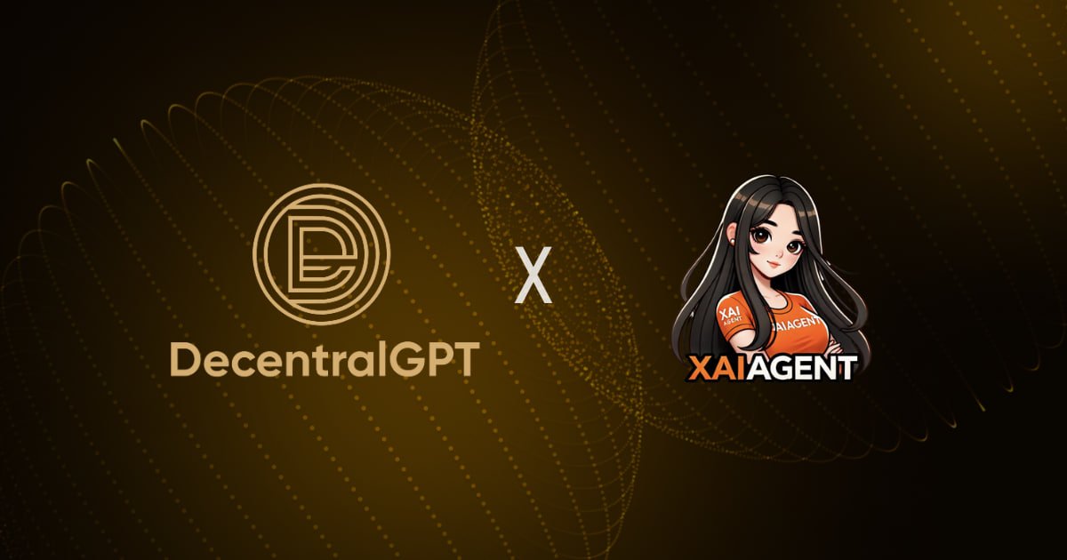 DecentralGPT's tweet photo. ✨ Announcing the DecentralGPT x @XAIAgentAI  Partnership 🤝

We’re excited to collaborate with XAIAgentAI, the world’s first all-in-one decentralized AI agent platform, built on the #XAgentScope framework.

This partnership focuses on:
🌐 Empowering innovation with free decentralized LLMs
⚖️ Delivering fair and transparent tokenomics
🛠 Equipping developers with advanced tools for AI agent deployment

Together, DecentralGPT and XAIAgentAI are shaping the future of AI and blockchain, fostering a trustworthy and open ecosystem for all.

#AI #Blockchain #Innovation #DecentralGPT #XAIAgentAI