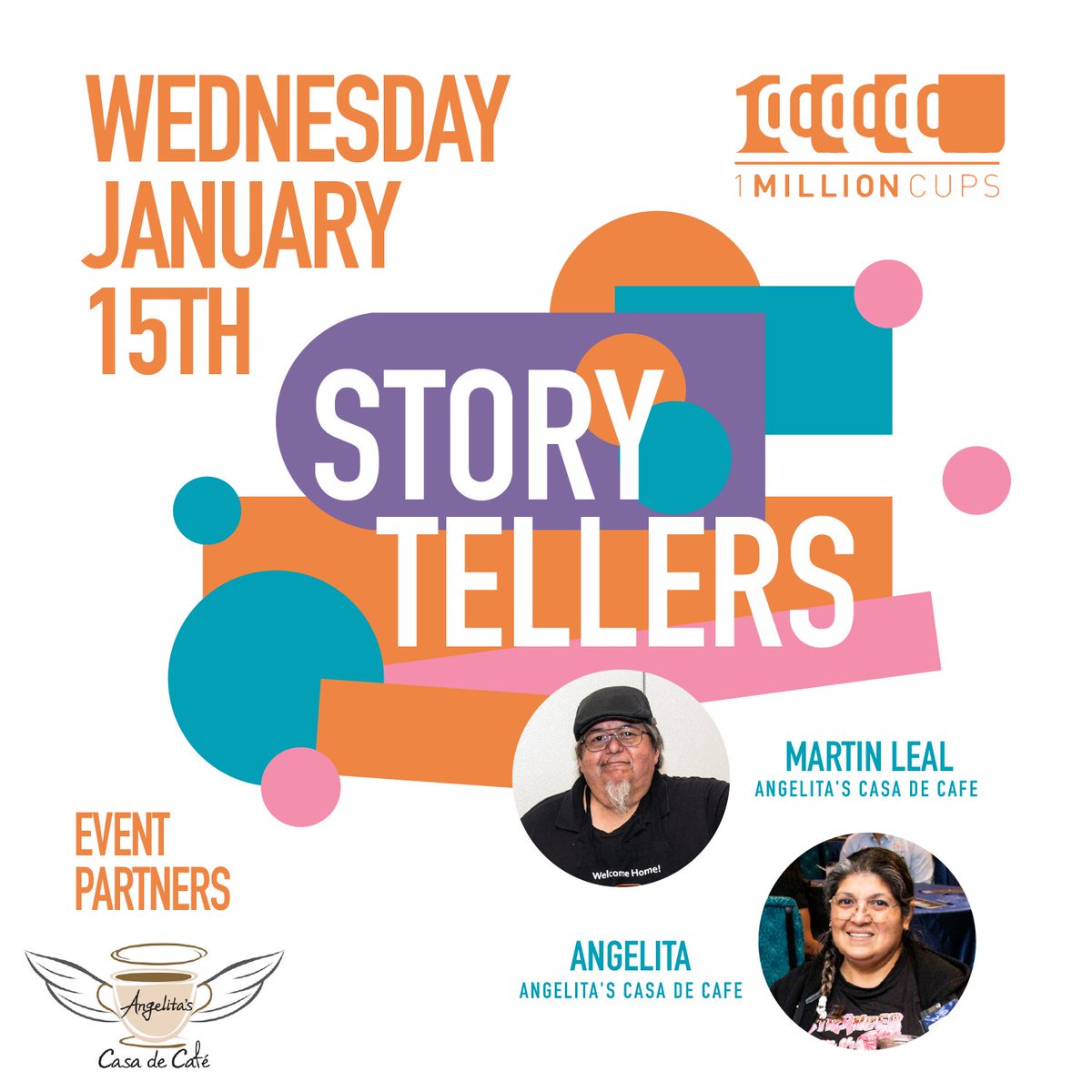 1millioncupsbtx's tweet photo. Join us this WEDNESDAY for fresh stories, connections, &amp;a cup of coffee! ☕ Hear from Martin Leal, owner of Angelita's Casa de Café, on his journey in the coffee industry &amp; building community.

⏰ Wed, Jan 15, 9 AM | 📍 1304 E Adams St

Free &amp; open to the public!

#1MC #BTX https://t.co/fEOTiZOpgI