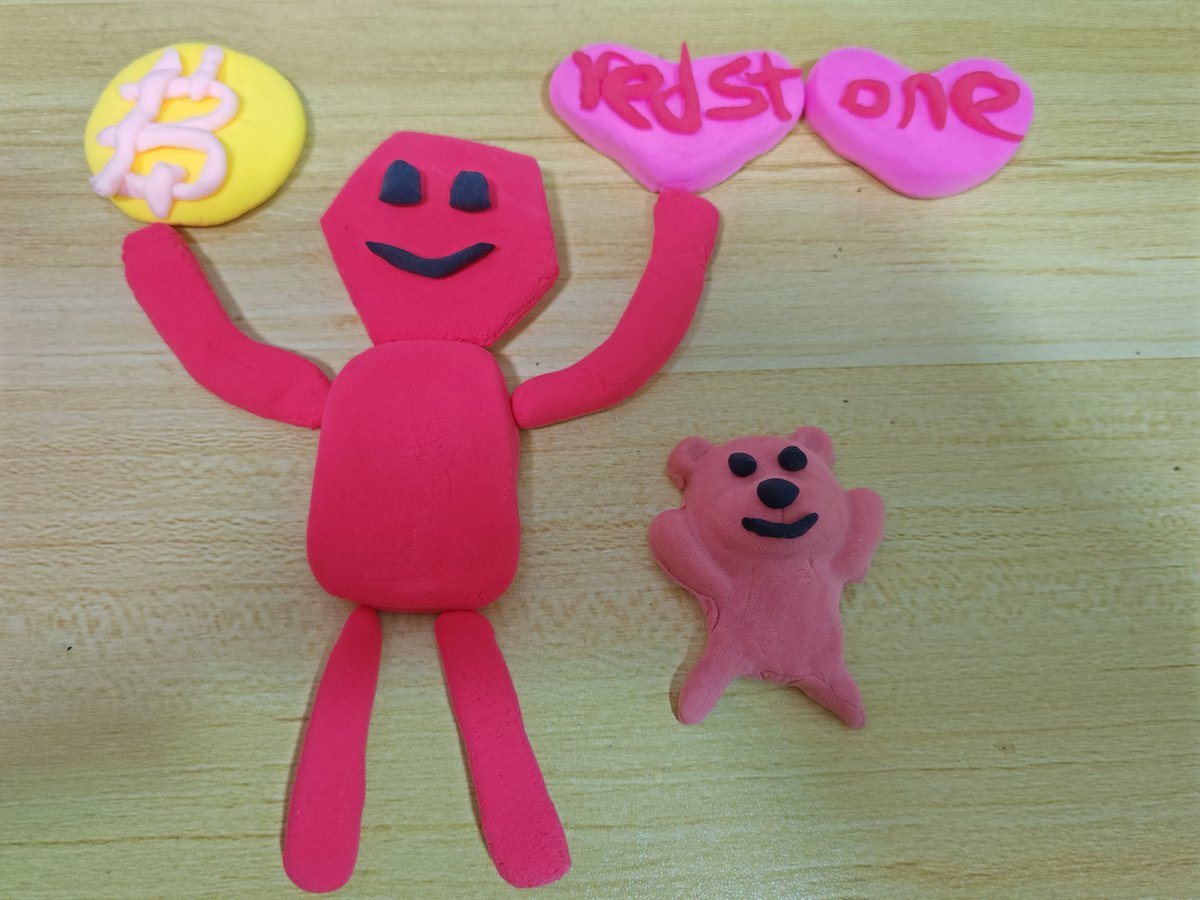 zhiqi29148552's tweet photo. Art of Stoney:
I made an artwork about RedStone and Bear Chain using clay, wishing both RedStone and Bear Chain all the best in the new year.
@redstone_defi https://t.co/TimCzNcqeH