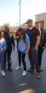 I don’t know about you but when I go on a Disaster Tour and wander thru a strangers burnt out property, I always wear $295 sneakers. They might not have anything left, but I can leave my $300 imprint in the ash that was their memories! #MeghanMarkle #PrincessMarkle