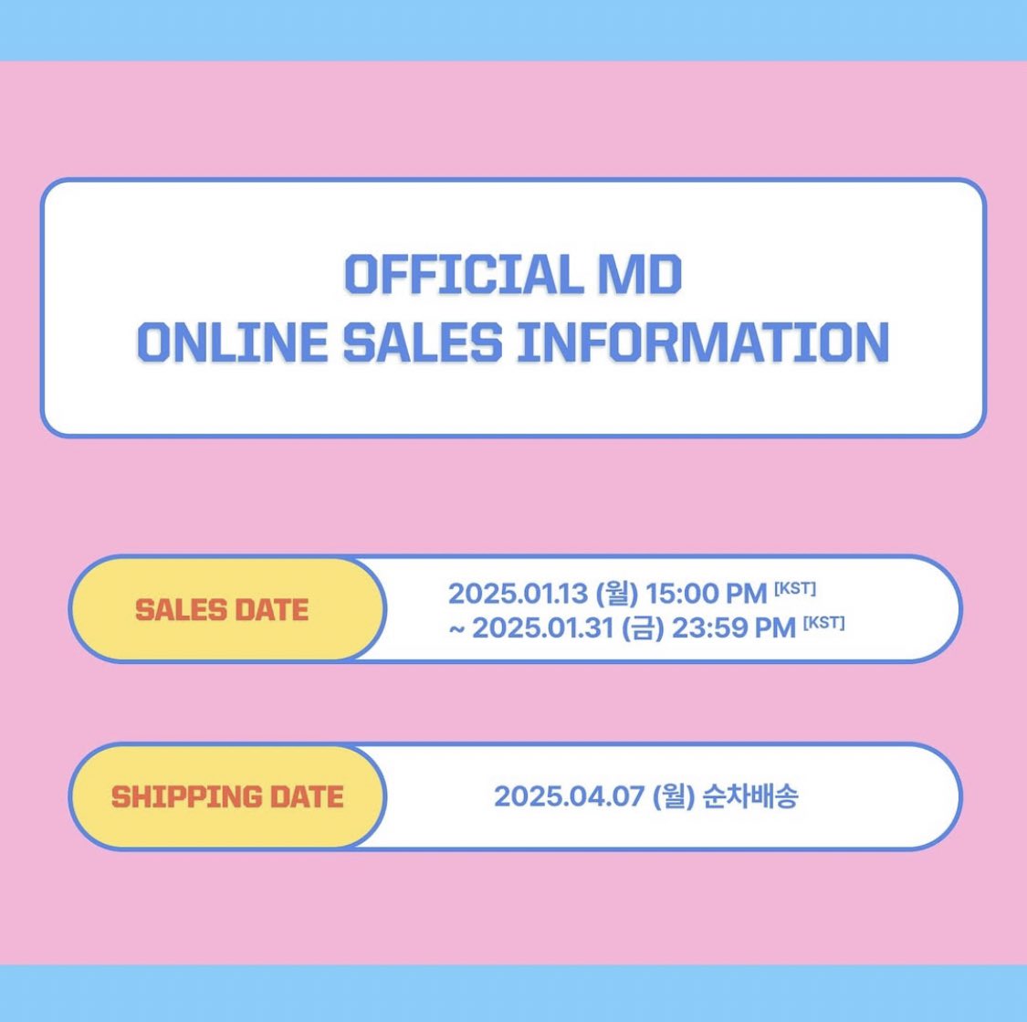 InSomnia_CTG's tweet photo. [250113] Actualización de @hf_dreamcatcher en redes:

[🌑] Dreamcatcher(드림캐쳐) [MINI CATCHER]
Aviso de inicio de pre-orden.

La pre-orden de MINICATCHER de Dreamcatcher ha comenzado.
Por favor, consulte el fancafe oficial para más detalles‼

*Especificaciones:
-1 Doll (Gaddongie estándar: 95x110x45mm)
-1 Foto ID
-1 Foto ID del personaje

*Tiempo de venta:
Desde el 13 de enero 3:00pm KST (1:00am 🇨🇴)
Hasta el 31 de enero 11:59pm KST (9:59am 🇨🇴)

*Fecha de envío:
-Envío secuencial a partir del 7 de abril

*Precio:
-24.000₩

📎 https://t.co/xo2do8DnPi

#드림캐쳐 #Dreamcatcher 
#미니캐쳐 #MINI_CATCHER
#쥬래사 #뽀꼬냥 #싱외기 #두냥이
#멍현이 #판담 #가똥이