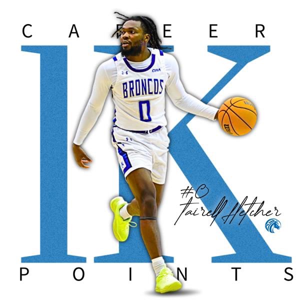 Welcome to the 1K club Tairell Fletcher!!🔥🏀

#attitudecheck #broncopride #fsubroncos