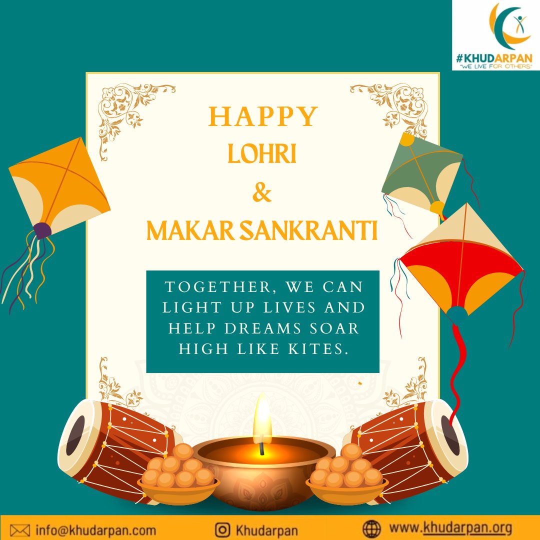 khudarpan's tweet photo. 🌾 Soar high like kites this #MakaraSankranti!

May this festival bring prosperity, joy, and new beginnings into your life. Let’s celebrate gratitude, growth, and togetherness. 🌟

Wishing you a Happy Makara Sankranti! 🌞 #HarvestFestival #NewBeginnings #khudarpanfoundation https://t.co/zNzRkCcwz1