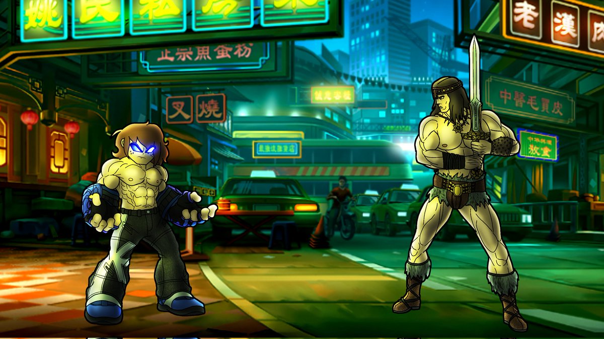 TriborgLk's tweet photo. Anthony Vs. Conan!
[East Asia, Bustling Side Street] https://t.co/j7NQwtx59Z