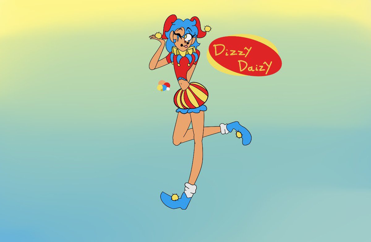Vecctoria__'s tweet photo. Redesign of Dizzy Daisy! 🤡❤️

#OC #original character #originalcharacterart #ocart #DigitalArtist #artmoots https://t.co/0z3Wl5SLXM