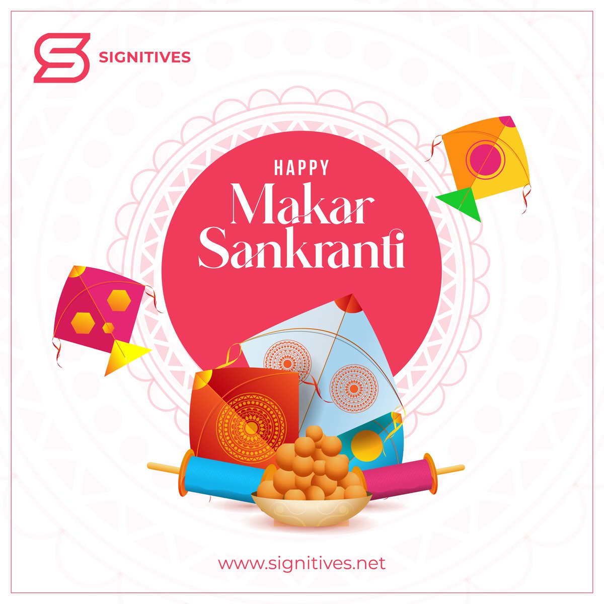 signitivestech's tweet photo. 𝐊𝐢𝐭𝐞𝐬 𝐨𝐟 𝐒𝐮𝐜𝐜𝐞𝐬𝐬, 𝐒𝐭𝐫𝐢𝐧𝐠𝐬 𝐨𝐟 𝐈𝐧𝐧𝐨𝐯𝐚𝐭𝐢𝐨𝐧.

As we soar high with the kites of success, may the 
strings of innovation guide us to even greater heights.

Happy Sankranthi from all of us at Signitives!

#FestiveGreetings #Signitives #Innovation https://t.co/svv9eeXXIi