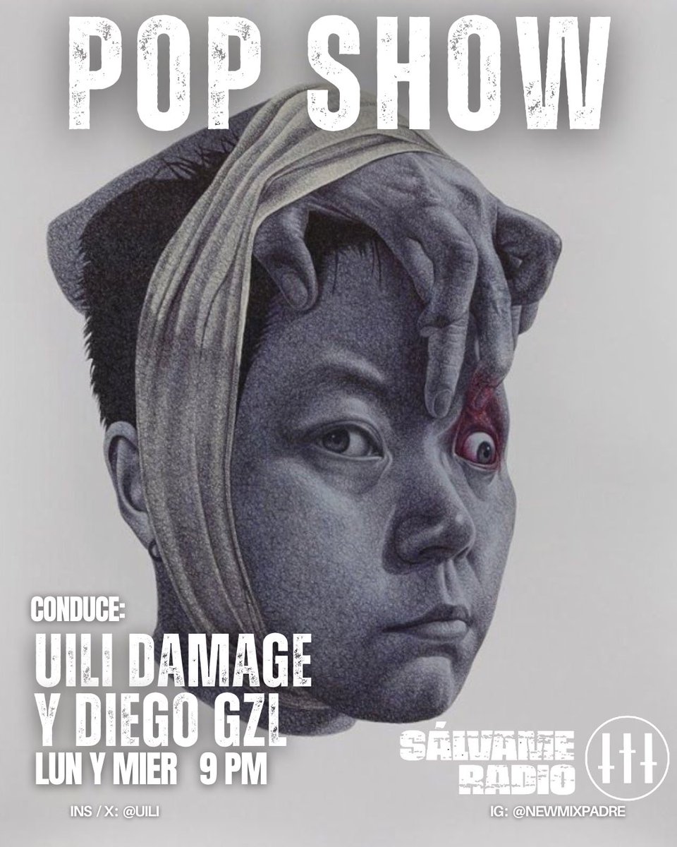 LUNES, 9 PM |  Comunícate con <a href="/uili/">★ uili ★</a> Damage y Diego Gzl @elvital usando #PopShow 

💊 Escúchalo en vivo o en su versión resucitada a la hora que quieras.

salvameradio.com/links