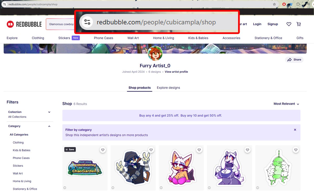 Ruef ๐๐ฉท (@ruefers) on Twitter photo A kind reminder that @cubicampla
You may have updated your redbubble name to "Furry Artist_0" but your URL did not get updated and it still says cubicampla :)
This artwork belongs to <a href="/bbsartboutique/">B.B. @ twitch.tv/bbsartboutique!</a>
How are you going to be an artist in the community and steal from other artists A kind reminder that @cubicampla
You may have updated your redbubble name to "Furry Artist_0" but your URL did not get updated and it still says cubicampla :)
This artwork belongs to <a href="/bbsartboutique/">B.B. @ twitch.tv/bbsartboutique!</a>
How are you going to be an artist in the community and steal from other artists